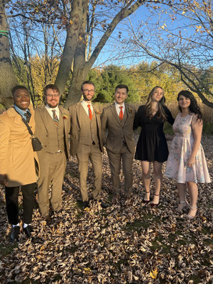 Group photo at J-W's wedding